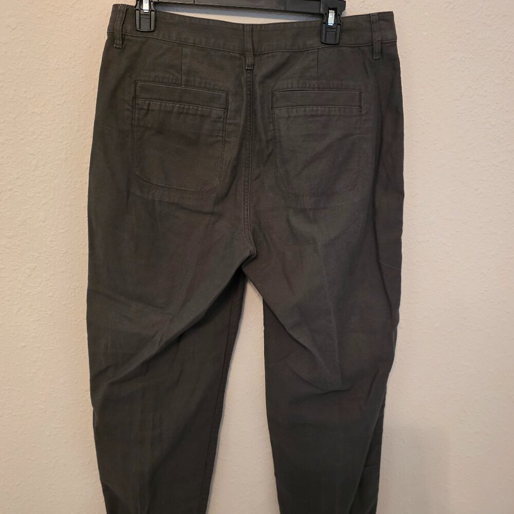 J. Crew Women's Olive Colored Pants, Size 8 - Picture 2 of 7